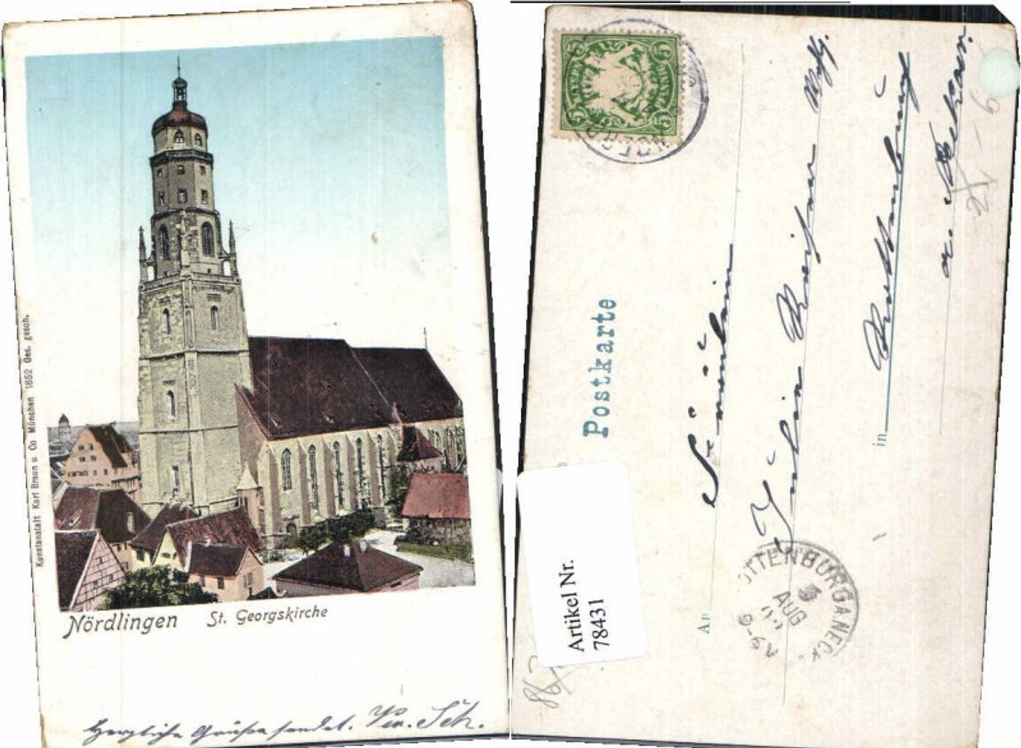 78431,Nördlingen St Georgskirche 1902