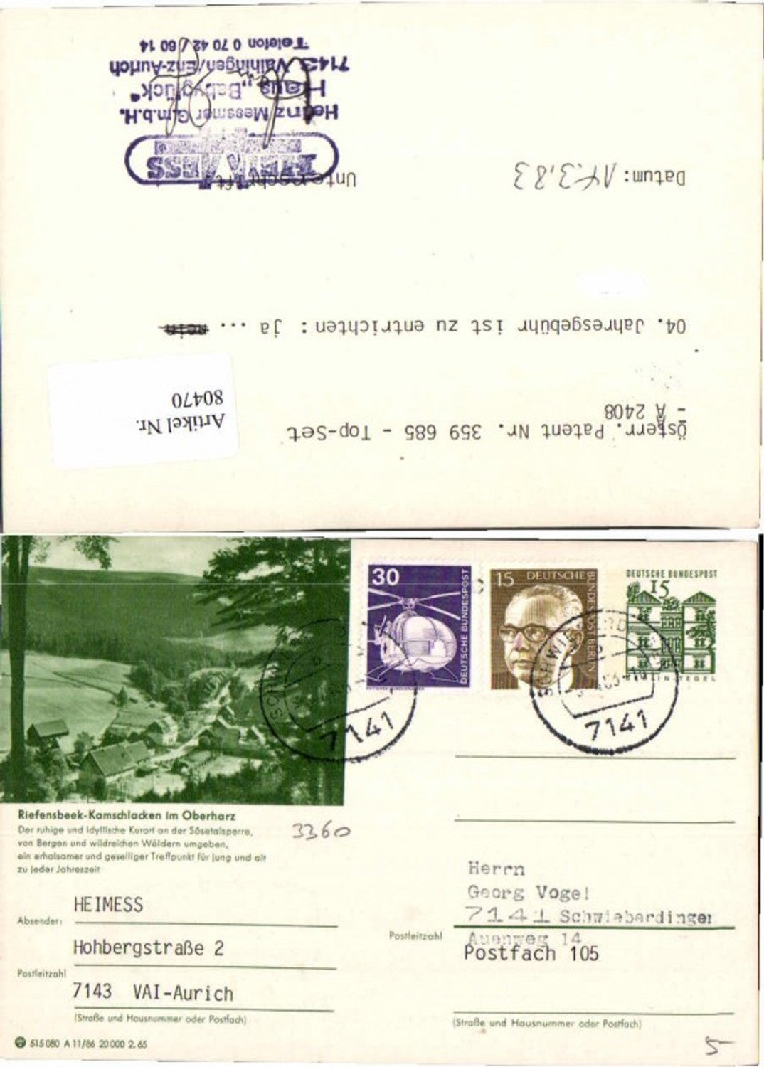 80470,Riefensbeek Kamschlacken Osterode harz