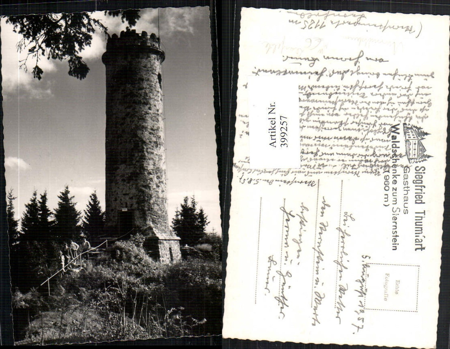 399257,Foto AK Sternsteinwarte Warte Aussichtsturm b. Leonfelden