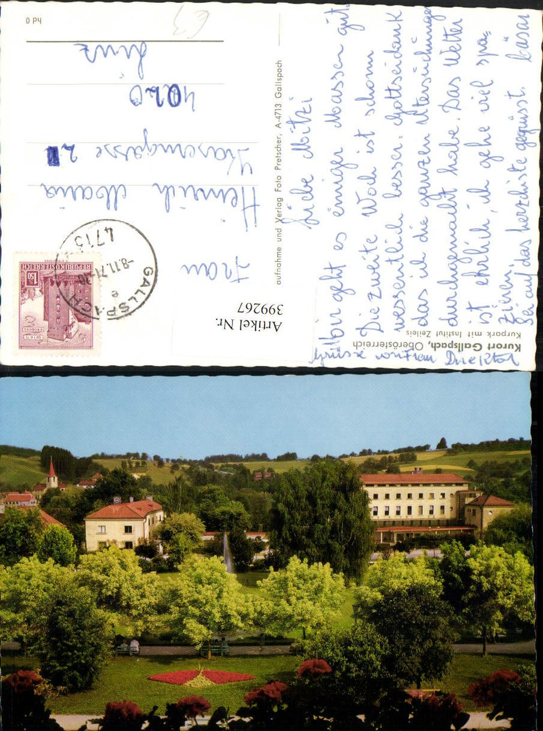 399267,Gallspach Kurpark m. Institut Zeileis