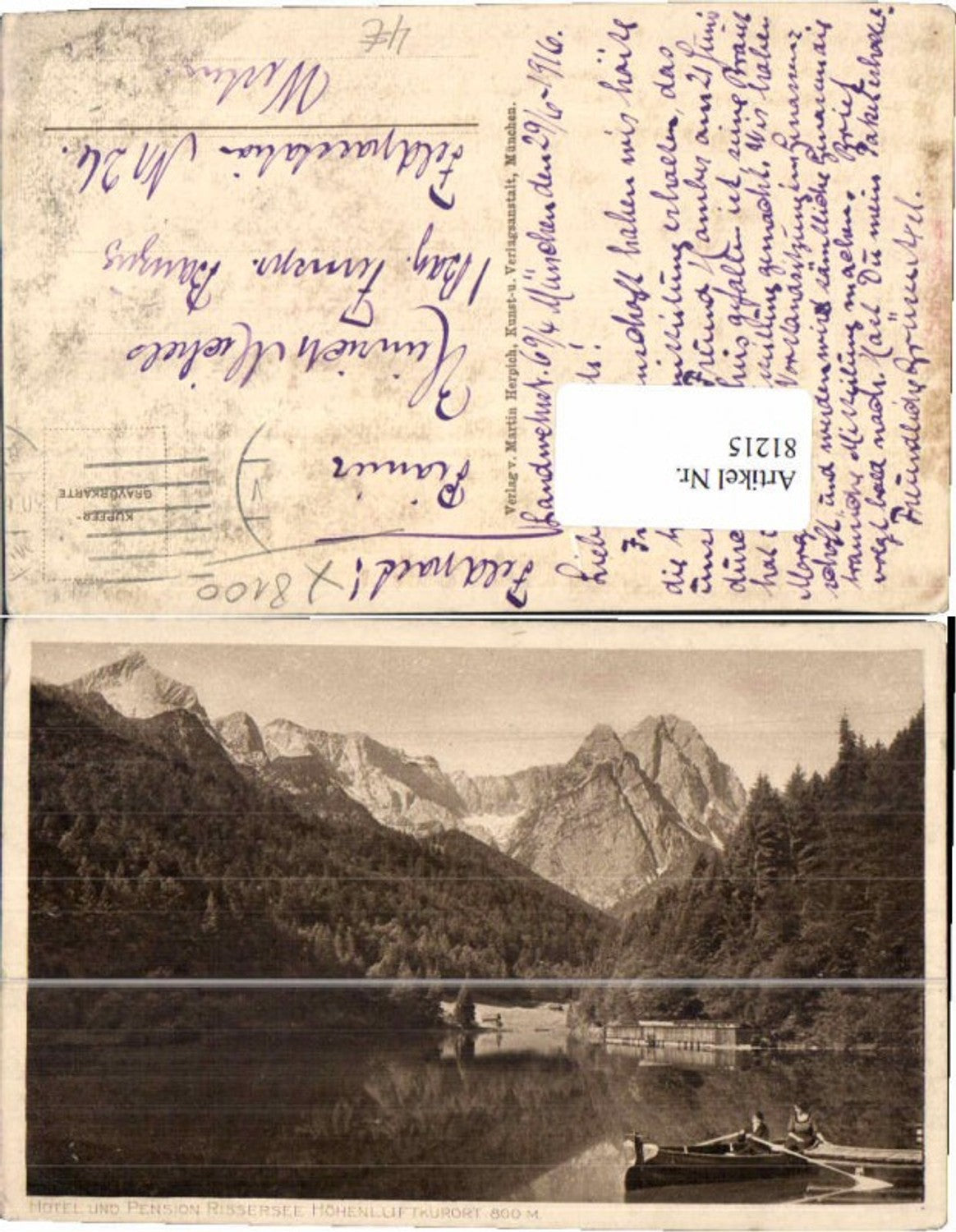 81215,Hotel Pension Rissersee Boot Garmisch Partenkirchen