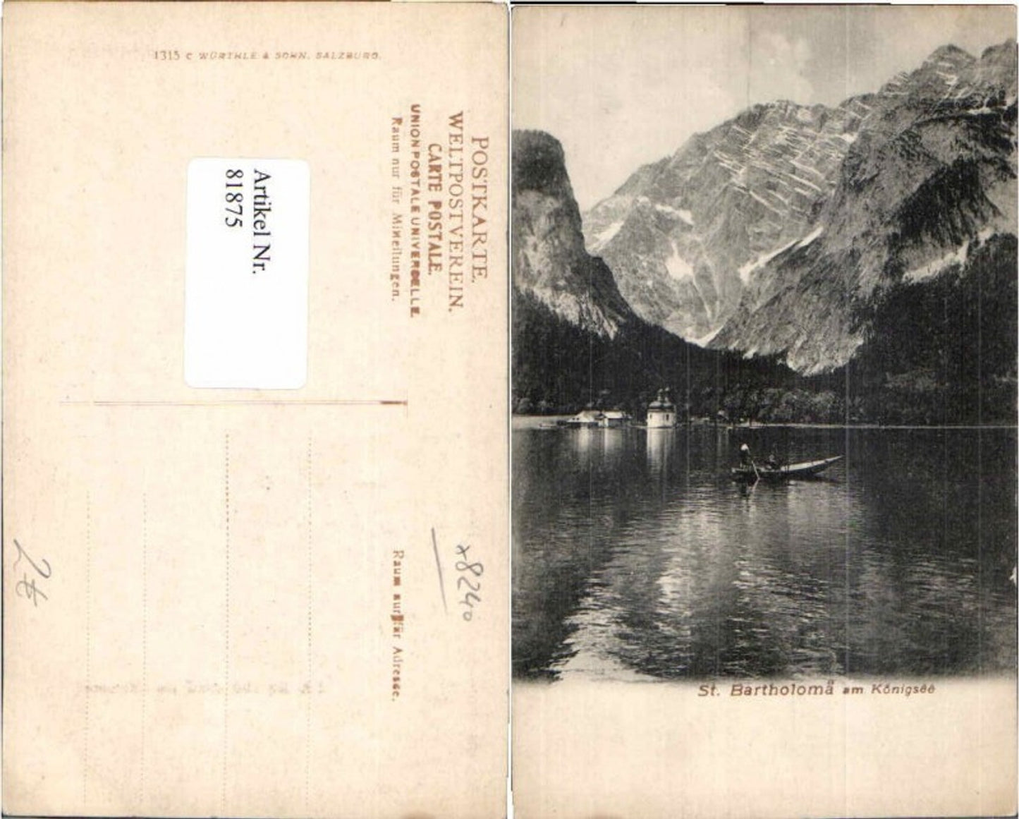 81875,St Bartholomä Berchtesgaden Königssee