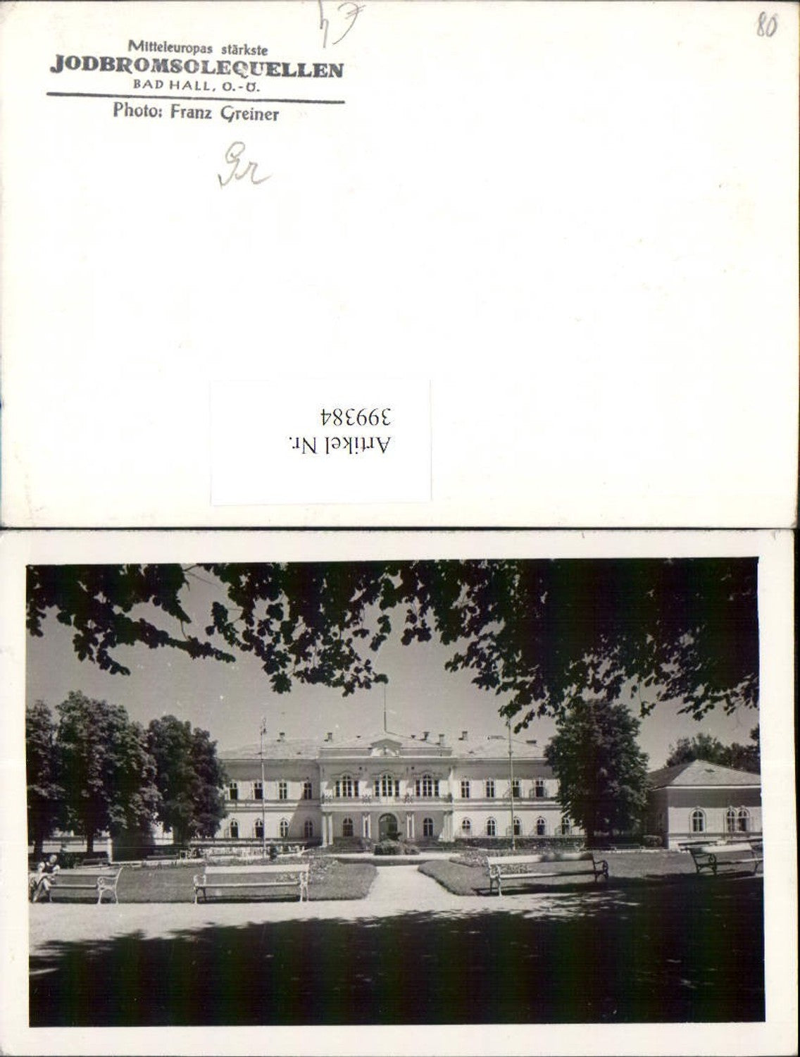 399384,Foto AK Bad Hall Jodbromsolequelle Kurhaus