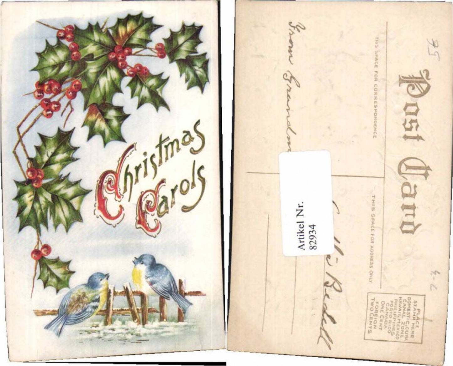 Alte Ansichtskarte – Old Postcard