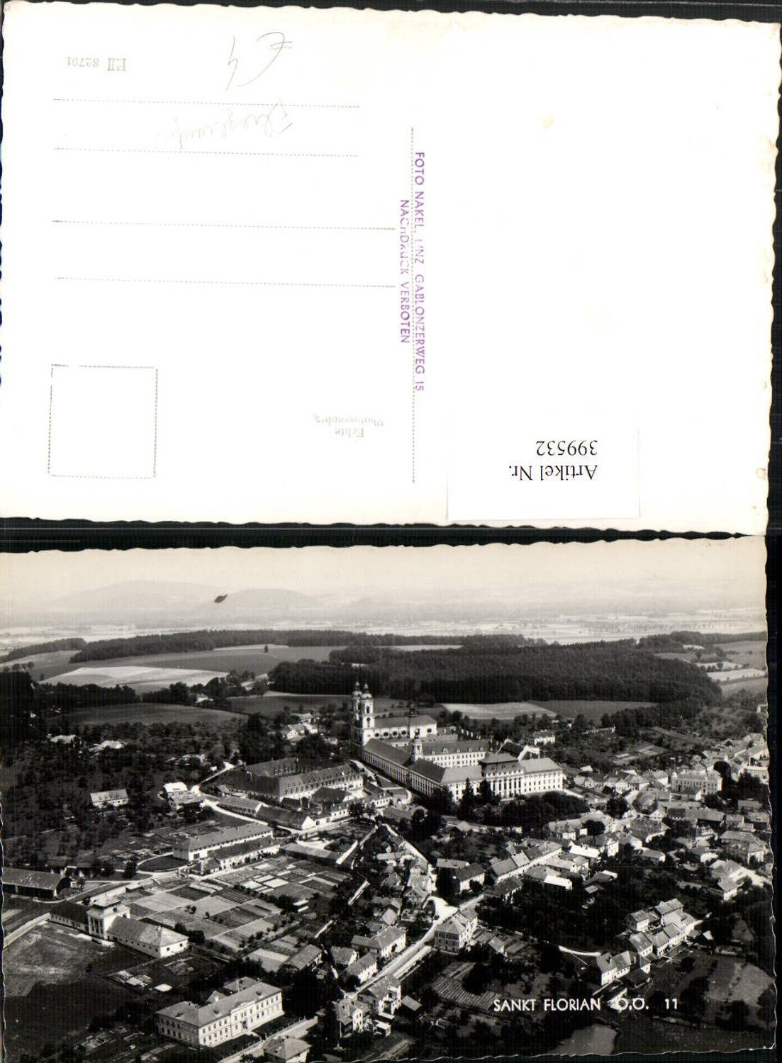 399532,Sankt Florian Totale m. Stift Fliegeraufnahme