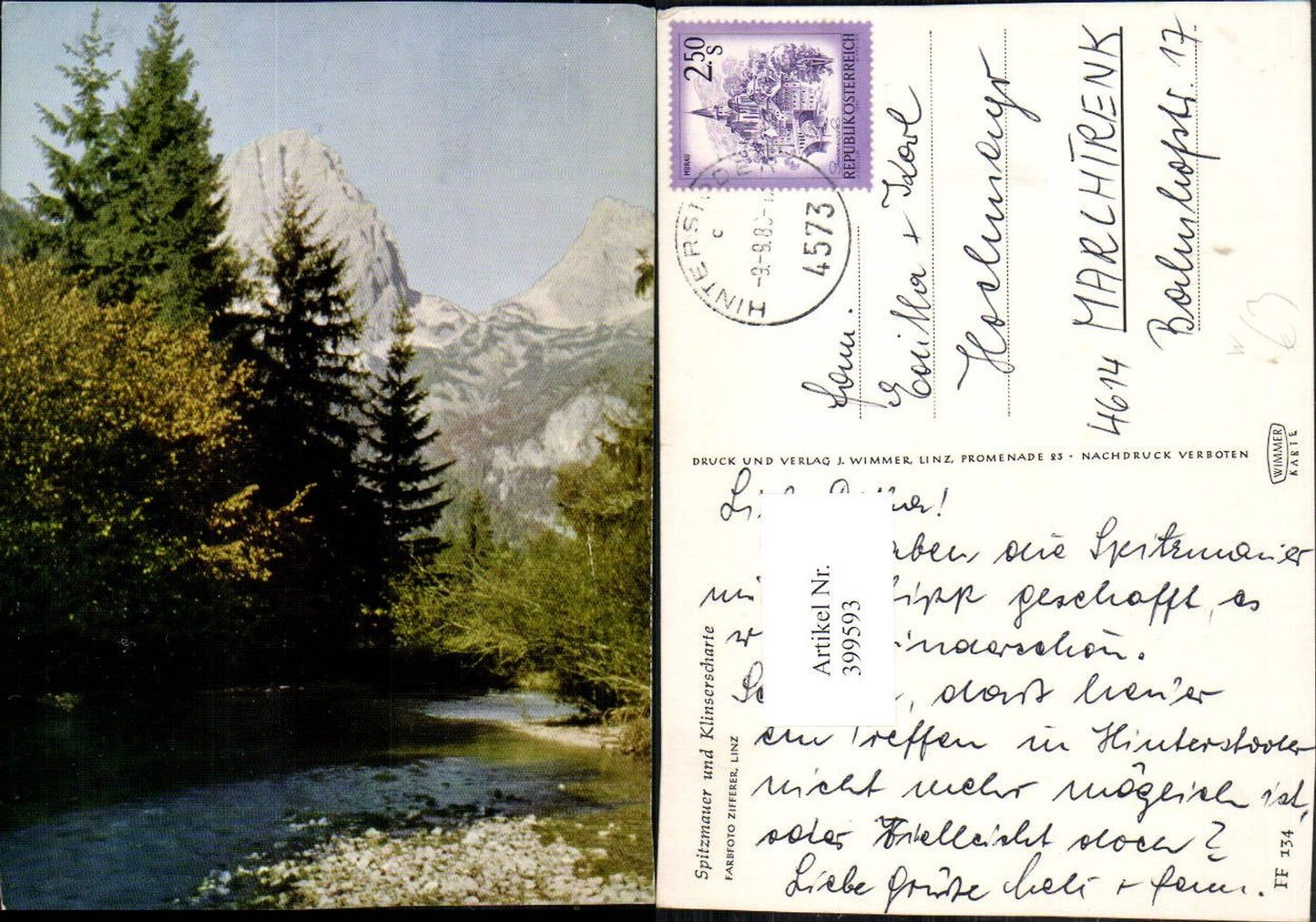 399593,Hinterstoder Spitzmauer u. Klinserscharte Bergkulisse