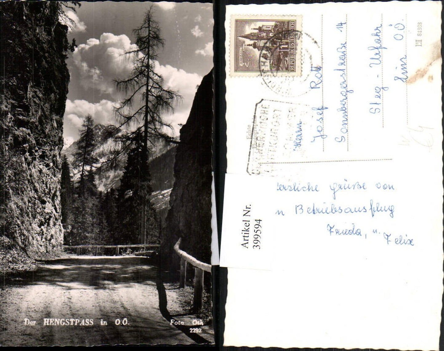 399594,Hengstpass b. Rosenau Straße pub Foto Oth 2292