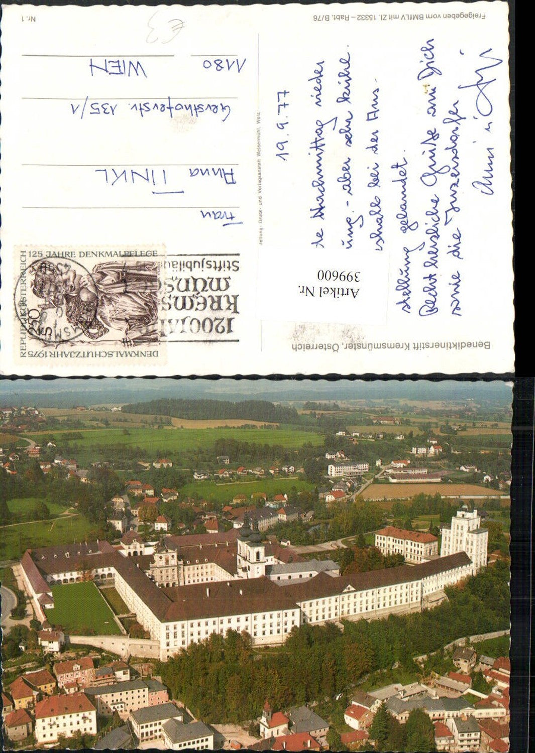 399600,Kremsmünster Benediktinerstift Stift Totale