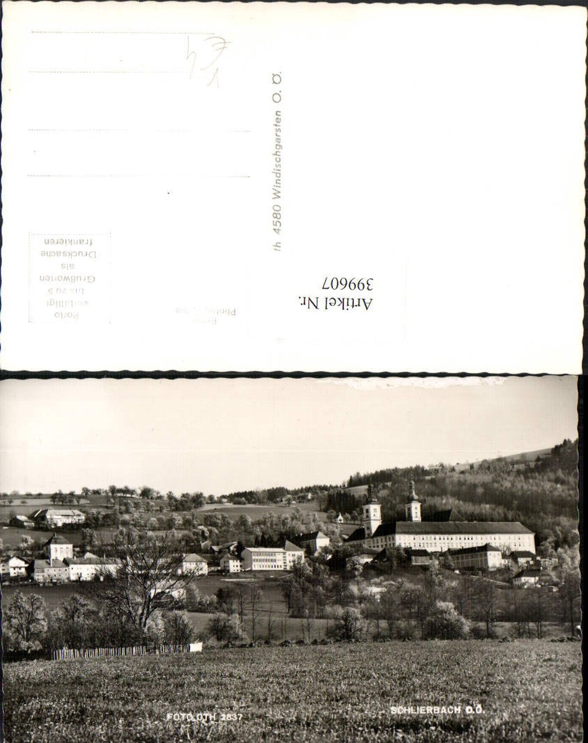 399607,Schlierbach Teilansicht m. Stift pub Foto Oth 2837