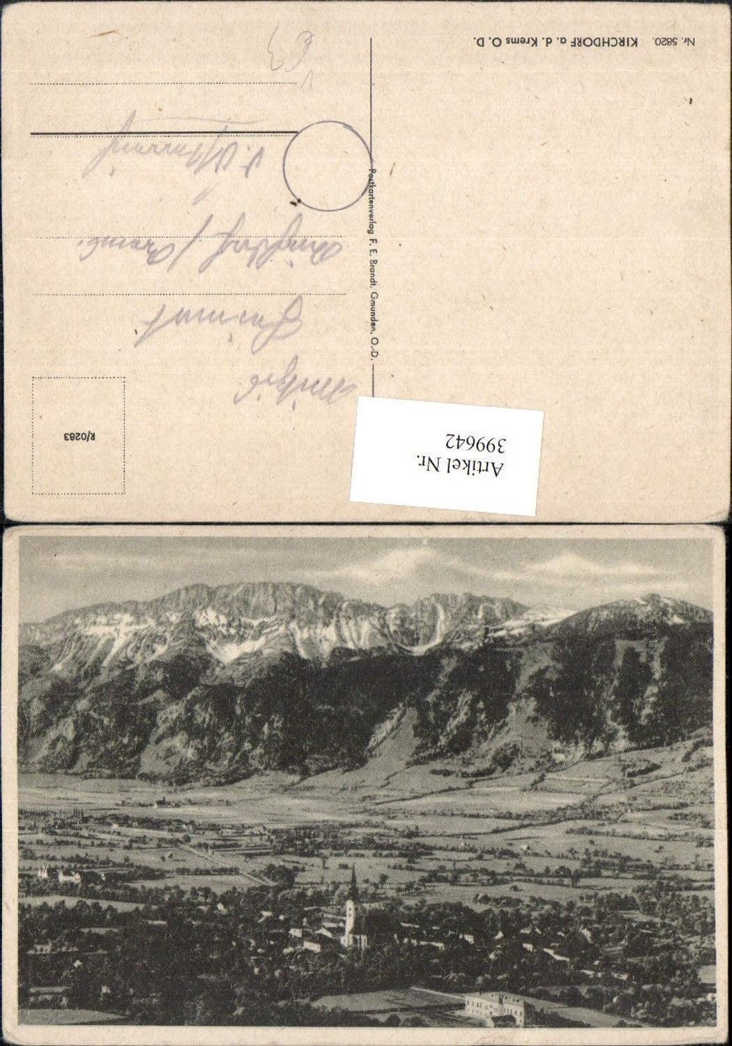 399642,Kirchdorf an d. Krems Totale Bergkulisse