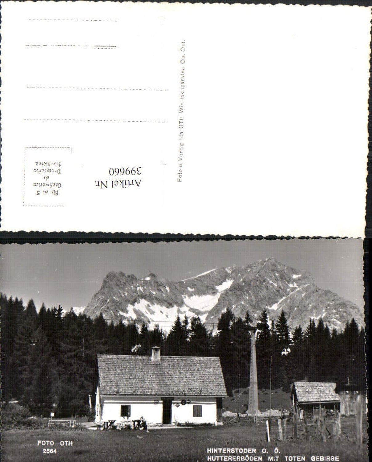 399660,Hinterstoder Huttererböden m. Toten Gebirge Bergkulisse pub Foto Oth 2564