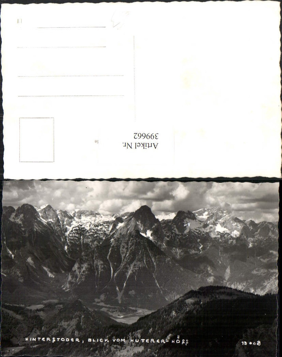 399662,Hinterstoder Blick v. Hutterer-Höss Bergkulisse