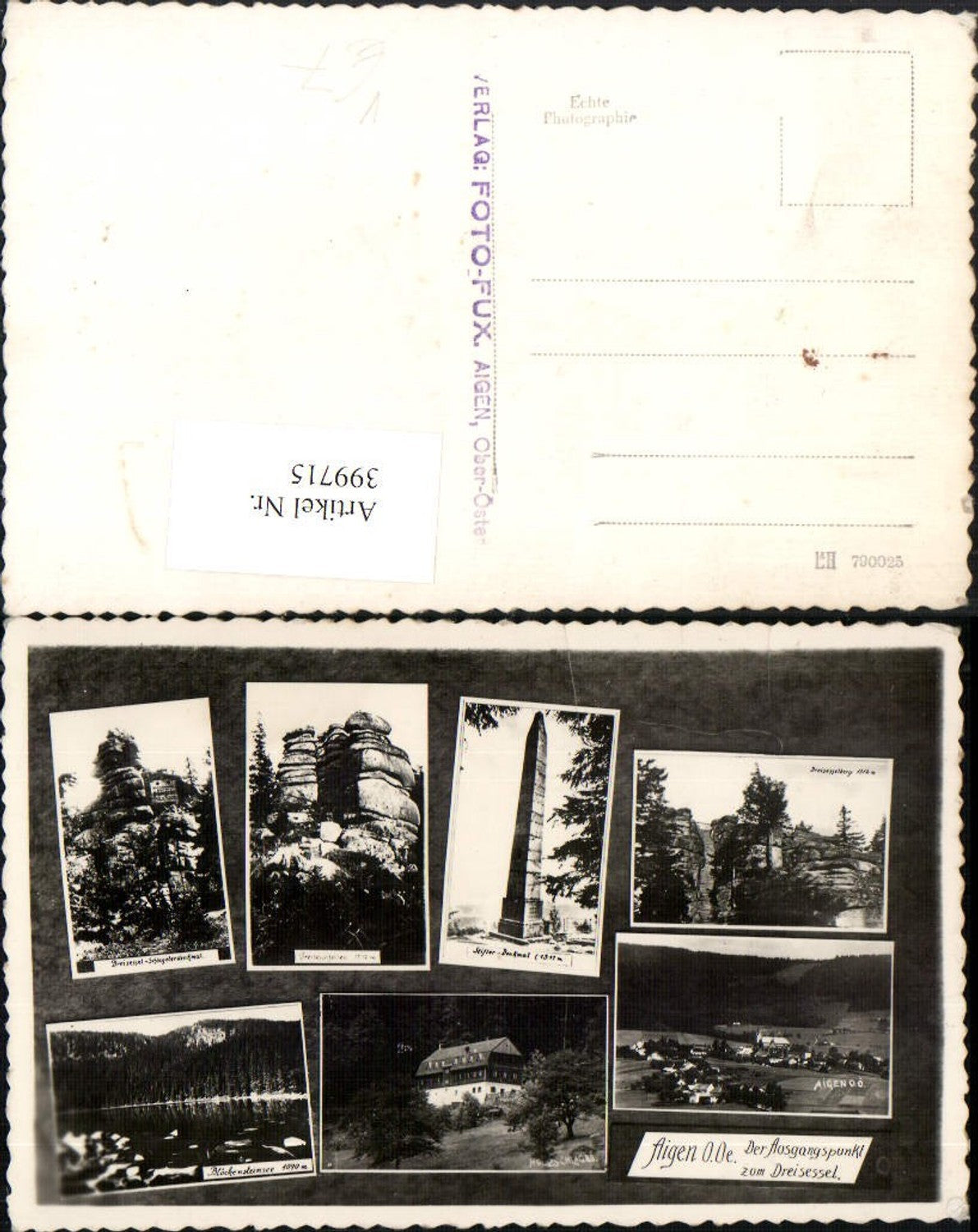 399715, Aigen Totale Dreisesselberg Stifter Monument Multiview map pub Photo Fux
