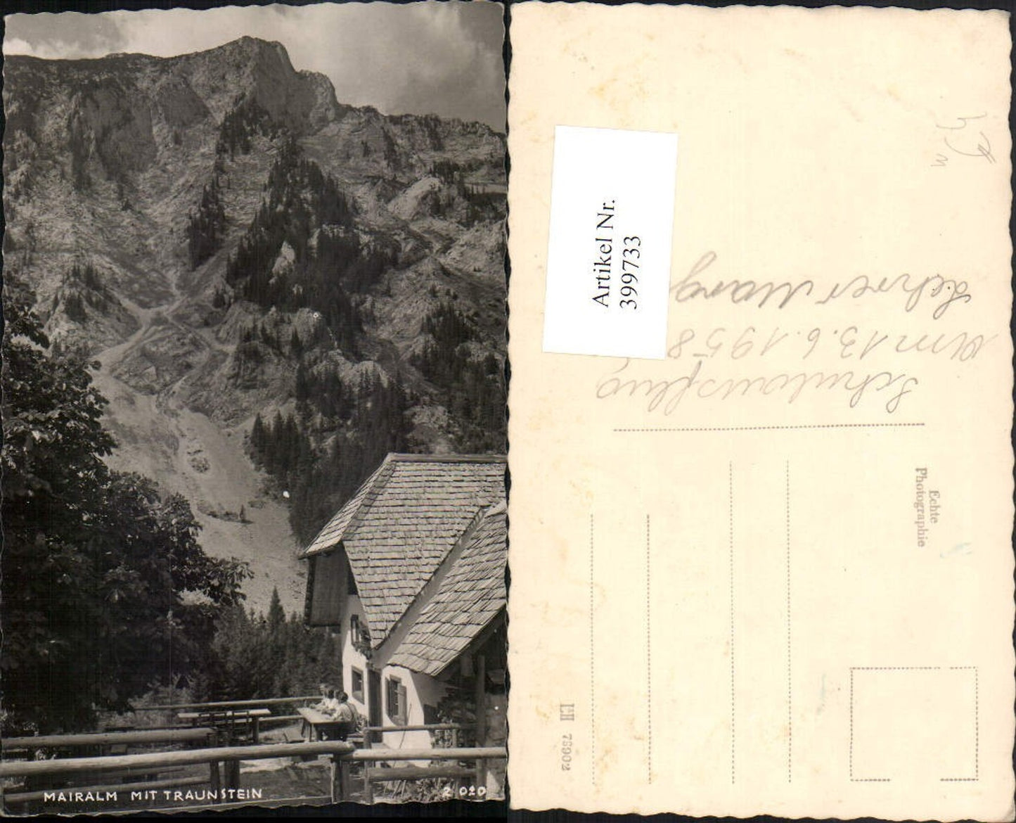 399733,Mairalm b. Gmunden m. Traunstein Bergkulisse