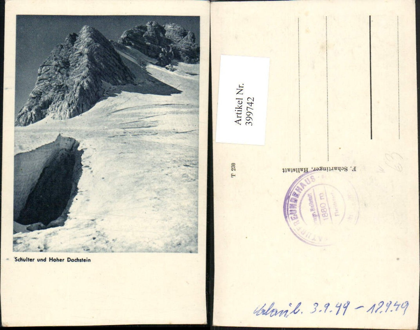 399742,Schulter u. Hoher Dachstein b. Hallstatt