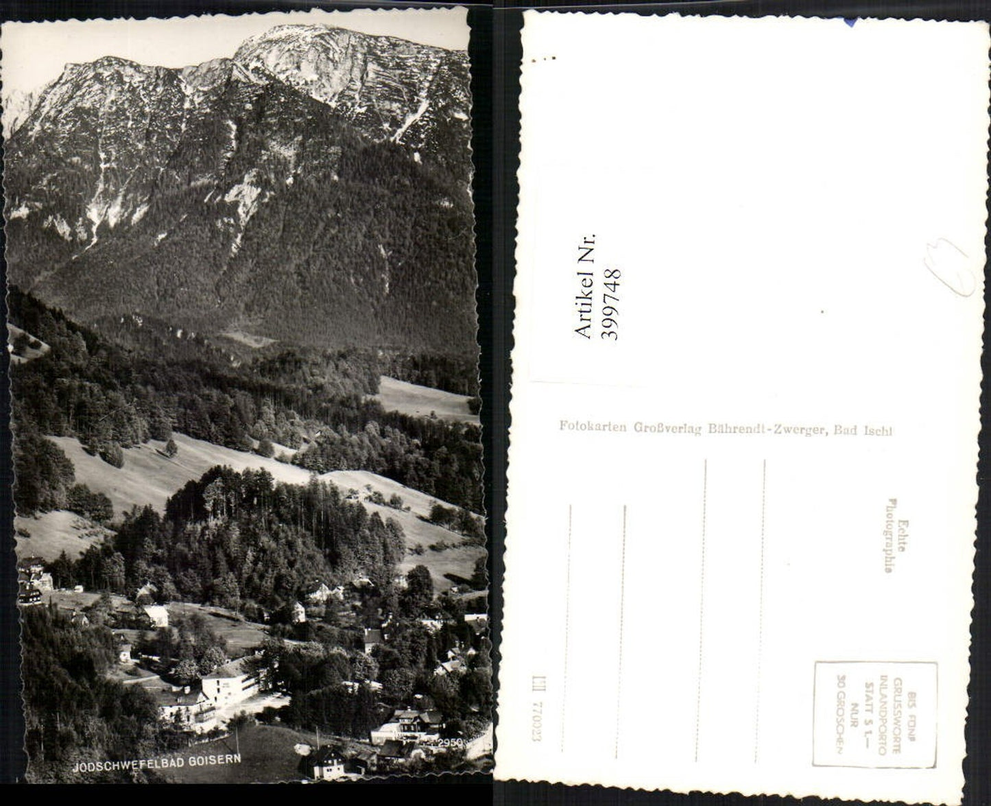 399748,Bad Goisern Teilansicht Bergkulisse