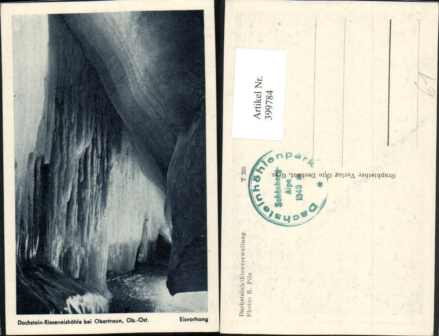 399784,Dachstein-Rieseneishöhle b. Obertraun Eisvorhang