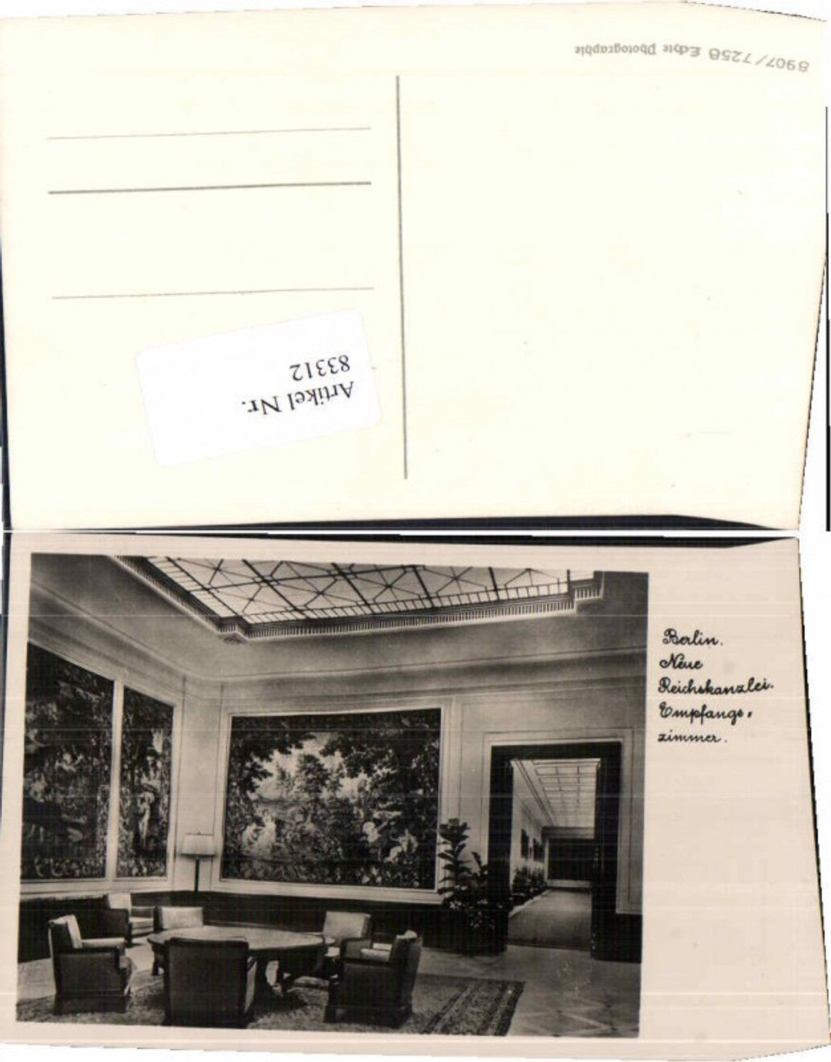 83312, Berlin New Reich Chancellery Reception Room