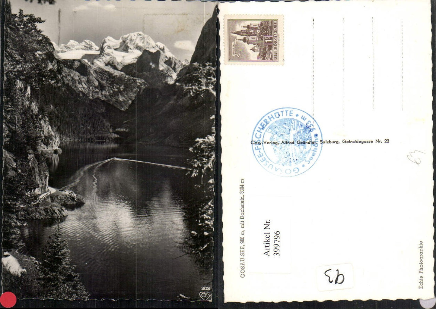 399796,Gosausee See b. Gosau m. Dachstein Bergkulisse