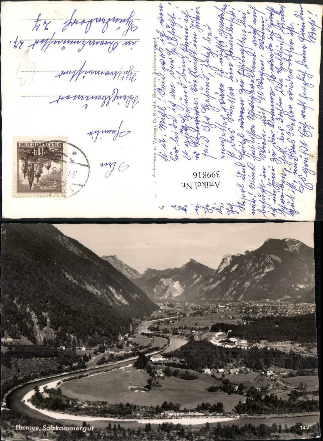 399816,Ebensee Totale Bergkulisse