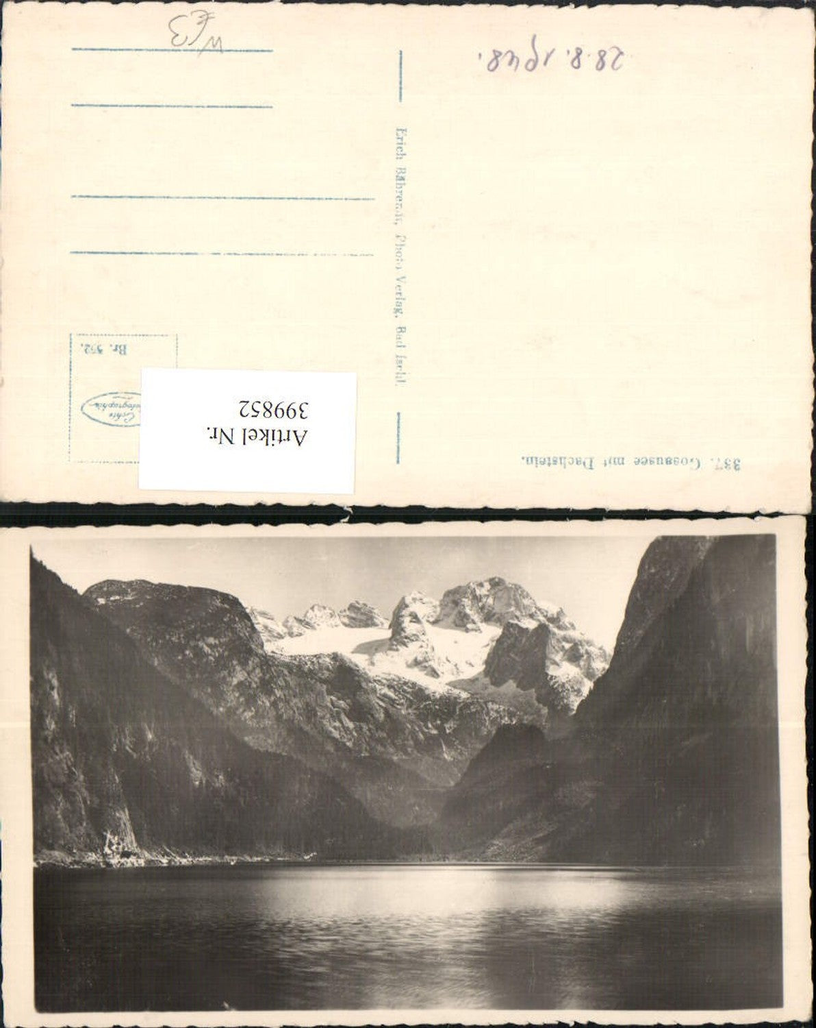 399852,Gosausee See b. Gosau m. Dachstein Bergkulisse