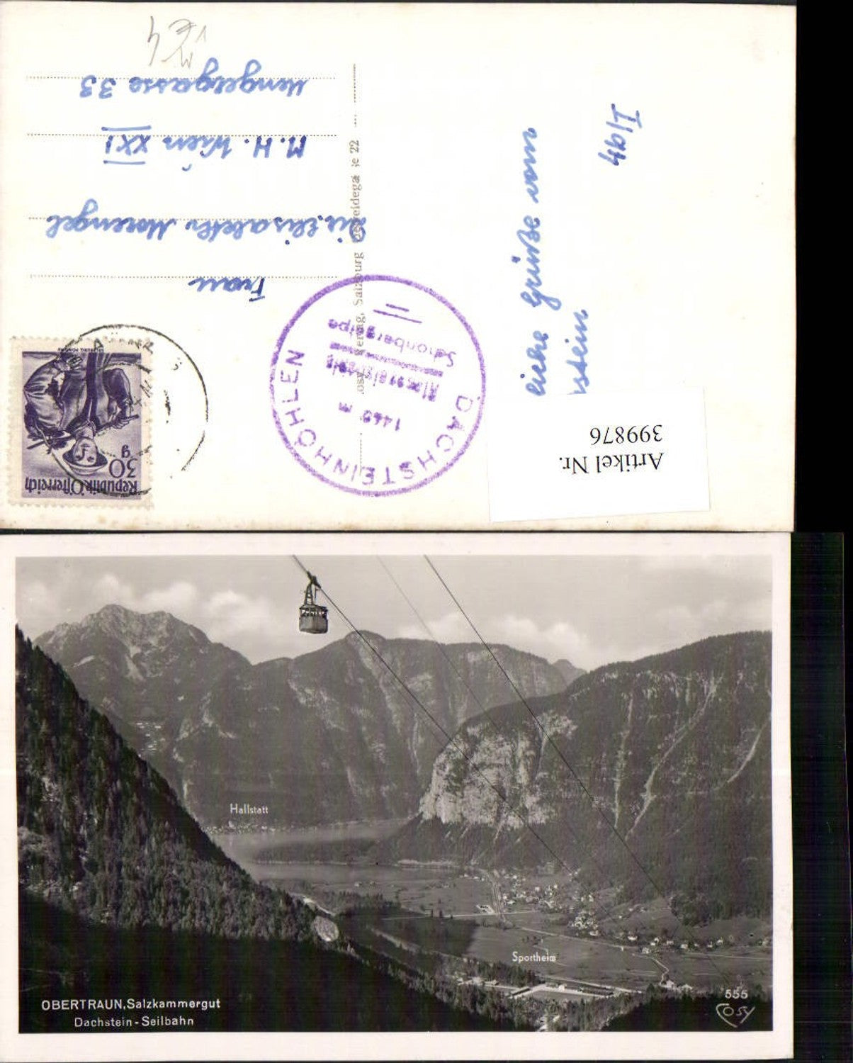 399876,Obertraun Dachstein Seilbahn Bergkulisse pub Cosy 555