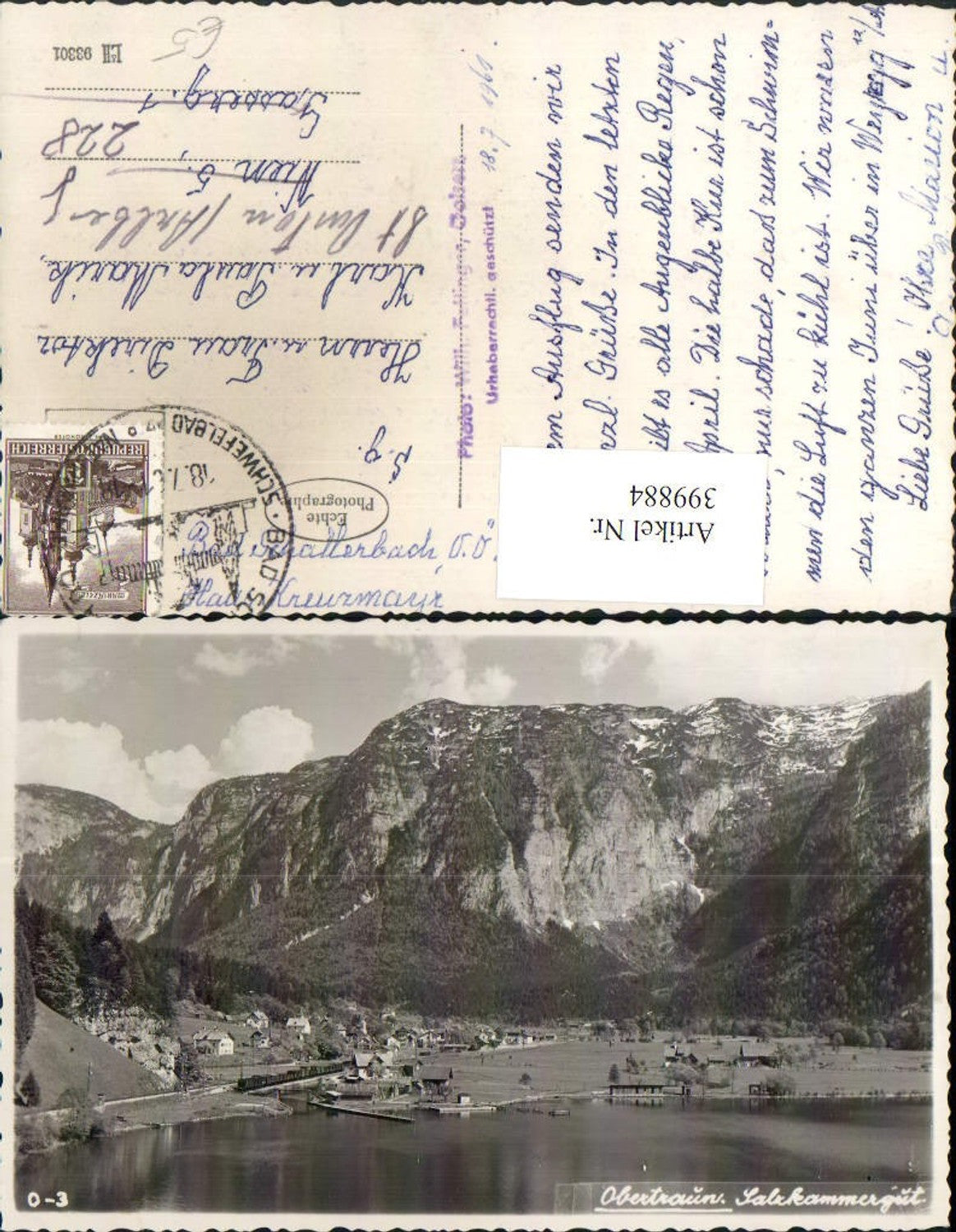 399884,Obertraun Totale Bergkulisse