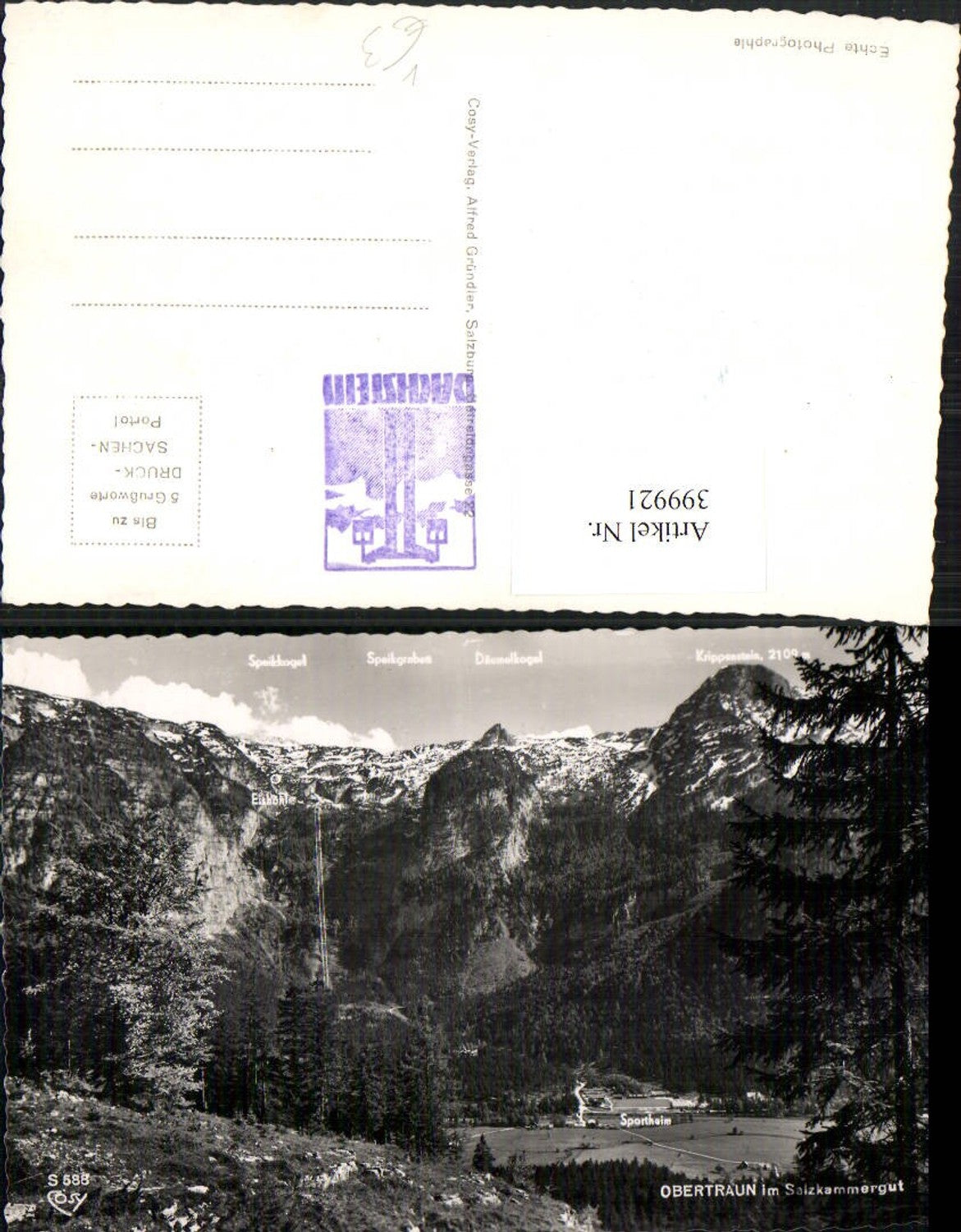 399921,Obertraun Sportheim Bergkulisse pub Cosy S 588