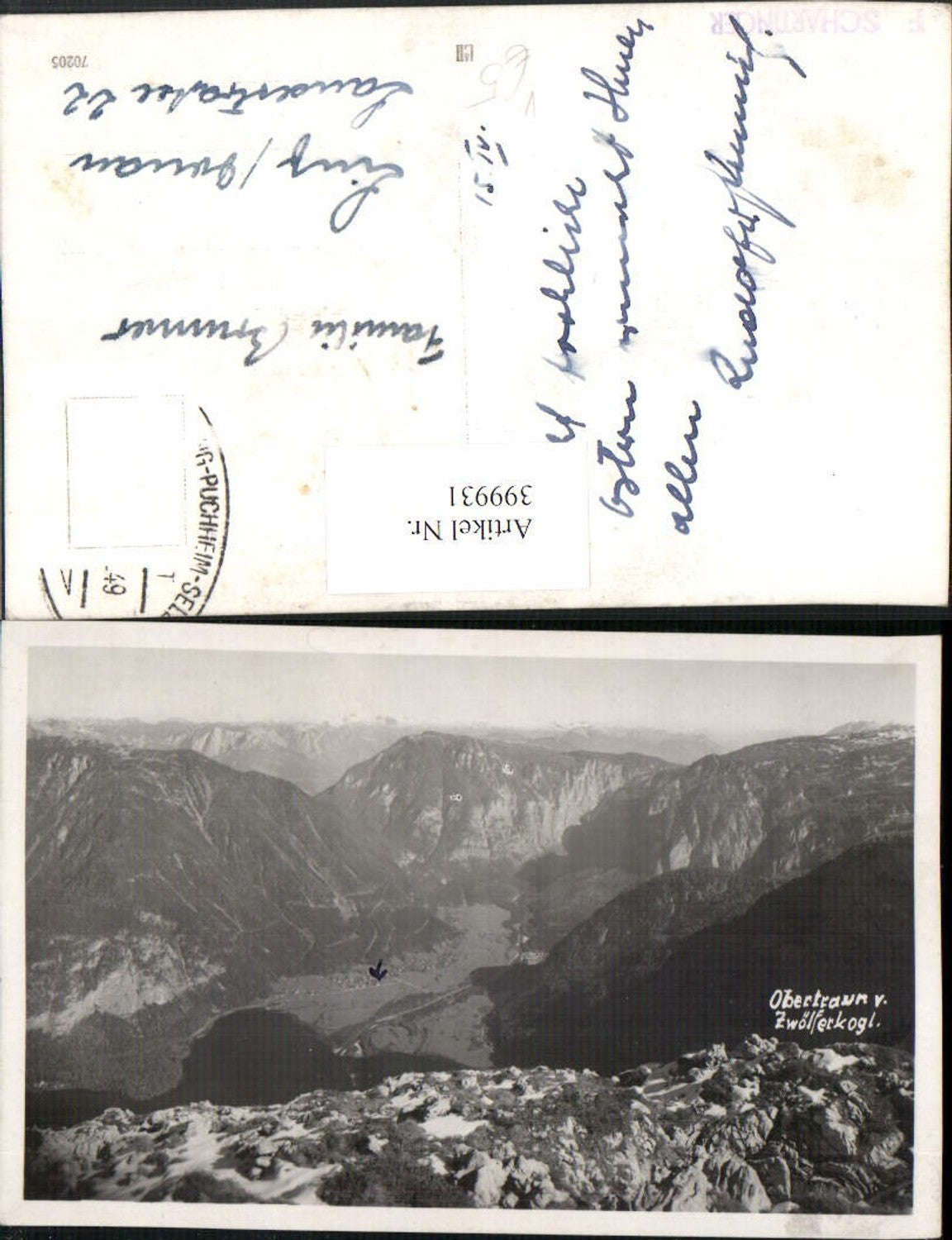 399931,Obertraun vom Zwölferkogl Bergkulisse pub Foto F. Schartinger