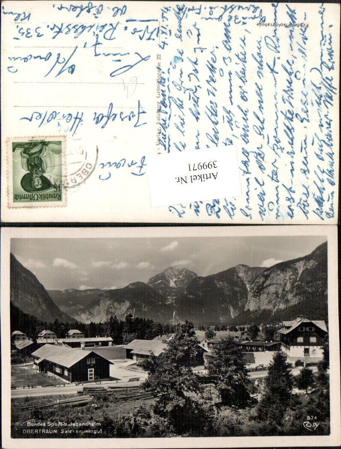 399971,Obertraun Bundes Sport- u. Jugendheim Bergkulisse pub Cosy 574