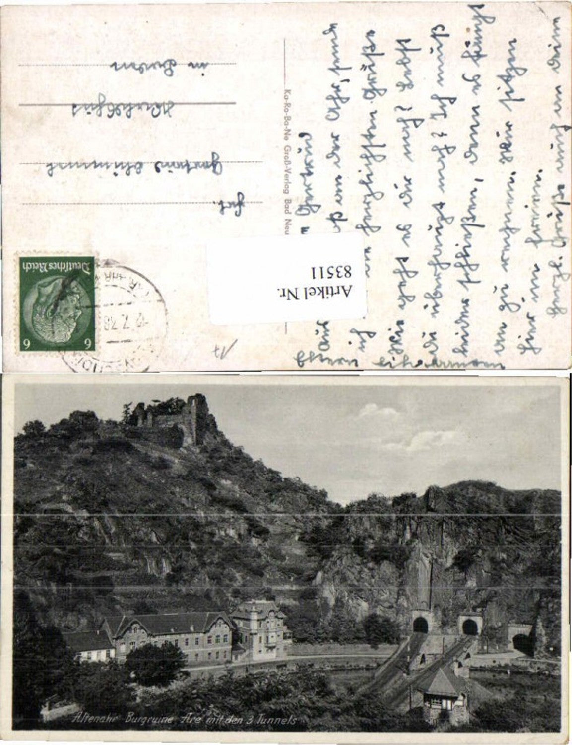 83511,Altenahr Burgruine m. Tunnel