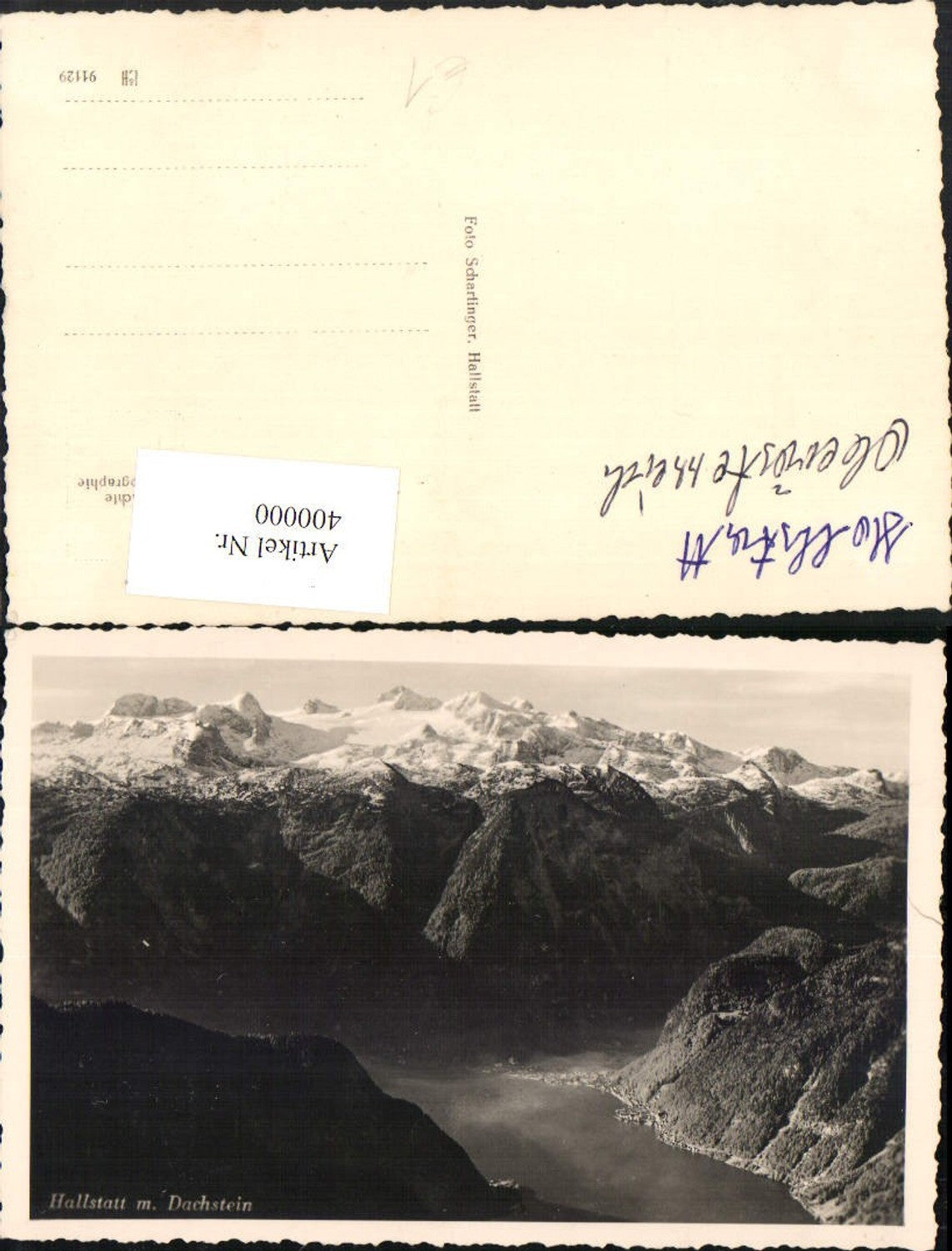 400000,Blick auf Hallstatt Totale m. Dachstein Bergkulisse