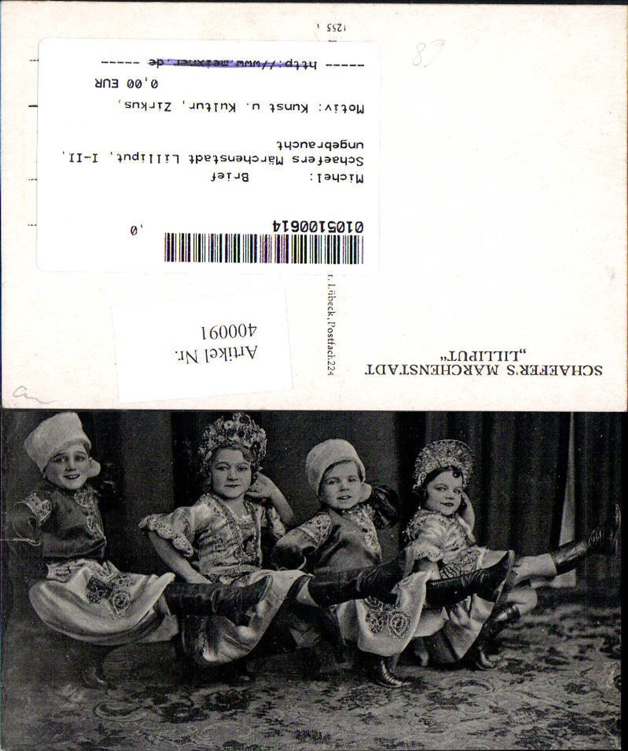 400091,Schäfers Märchenstadt Liliput Liliputaner München-Solln Zirkus