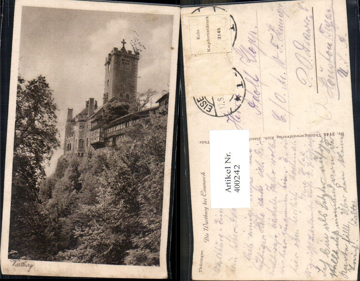400242,Burg Die Wartburg b. Eisenach Thüringen