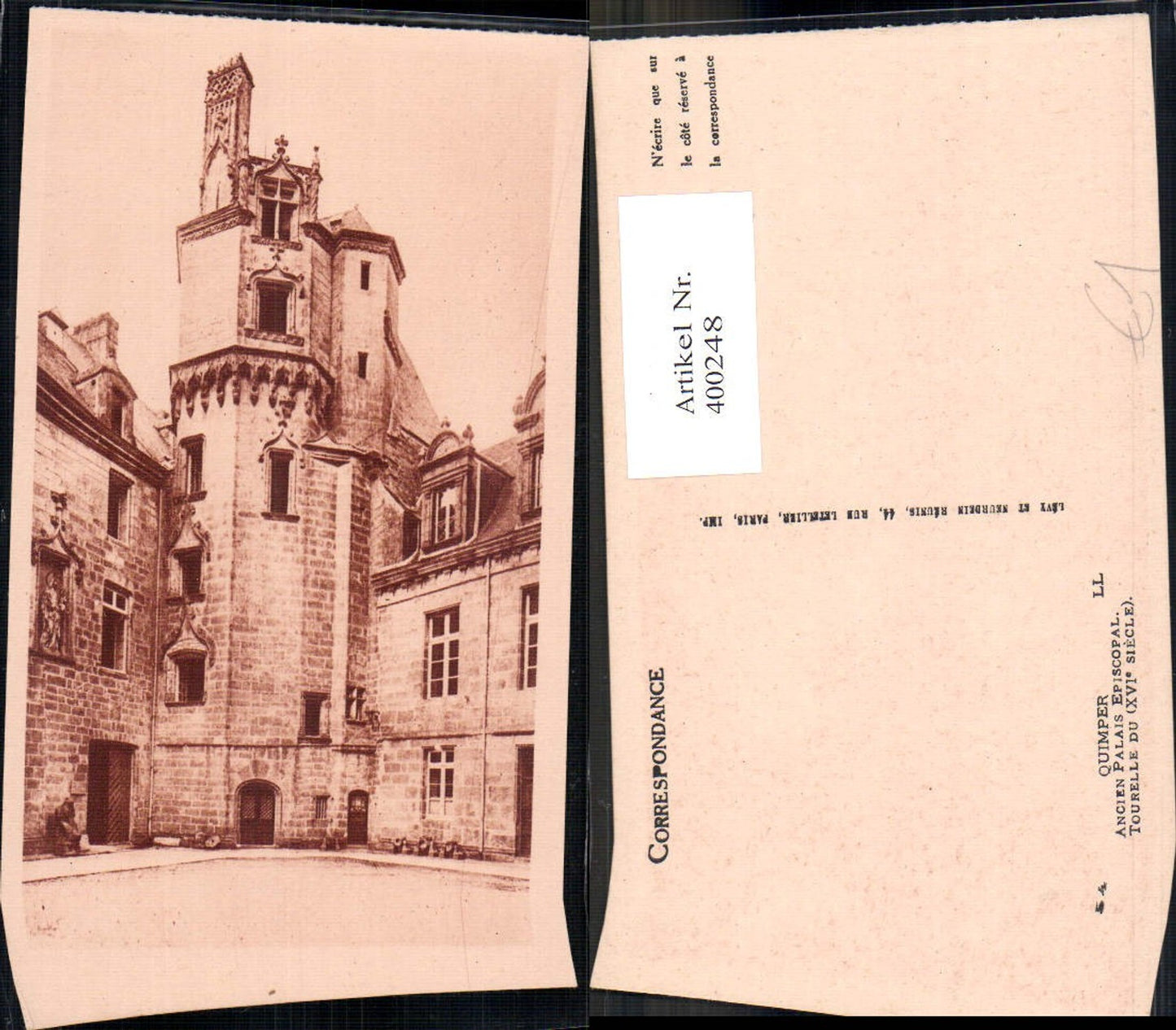 400248,Schloss Quimper Ancien Palais Episcopal Tournelle du XVI siecle