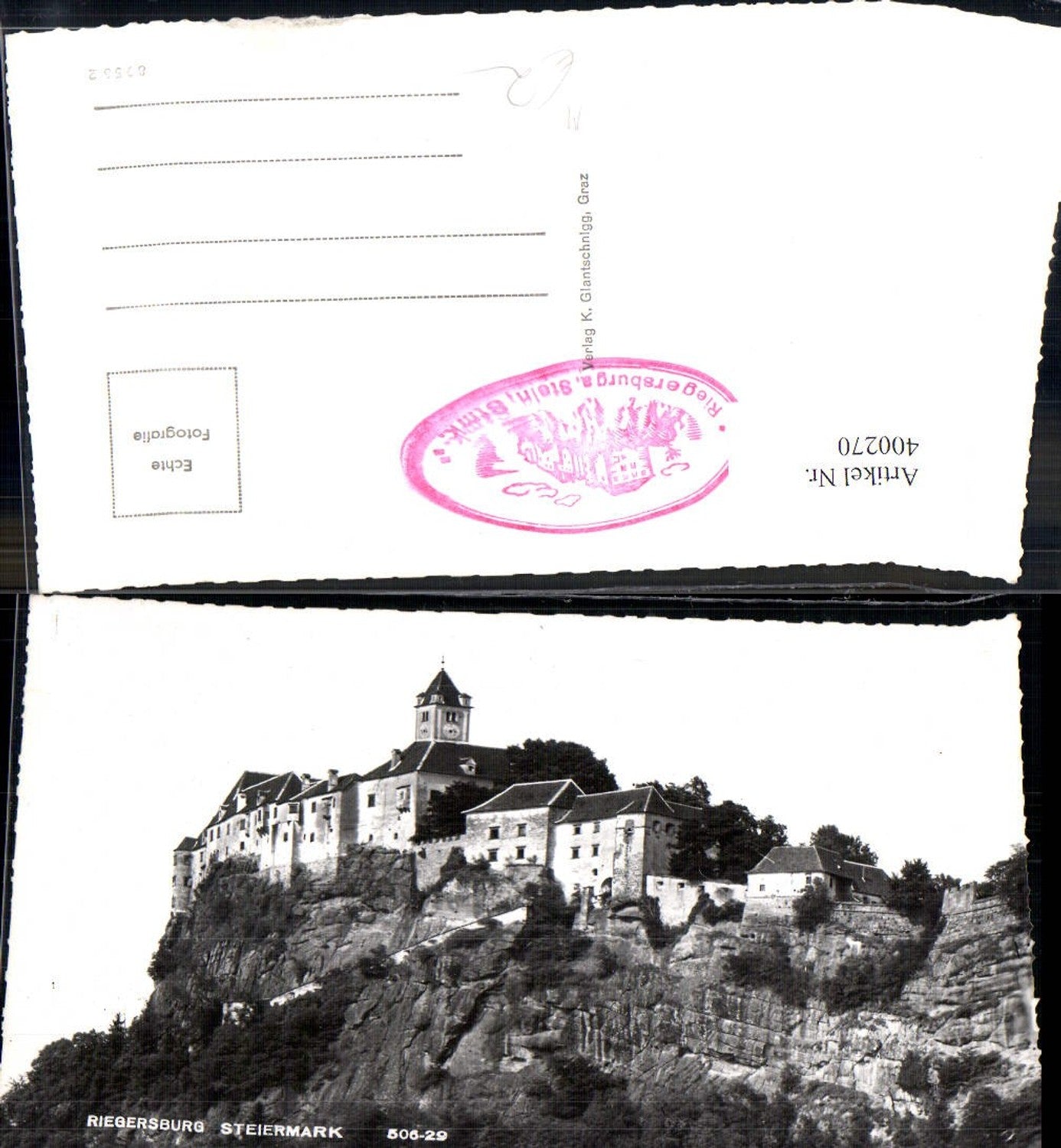 400270,Foto Ak Burg Riegersburg
