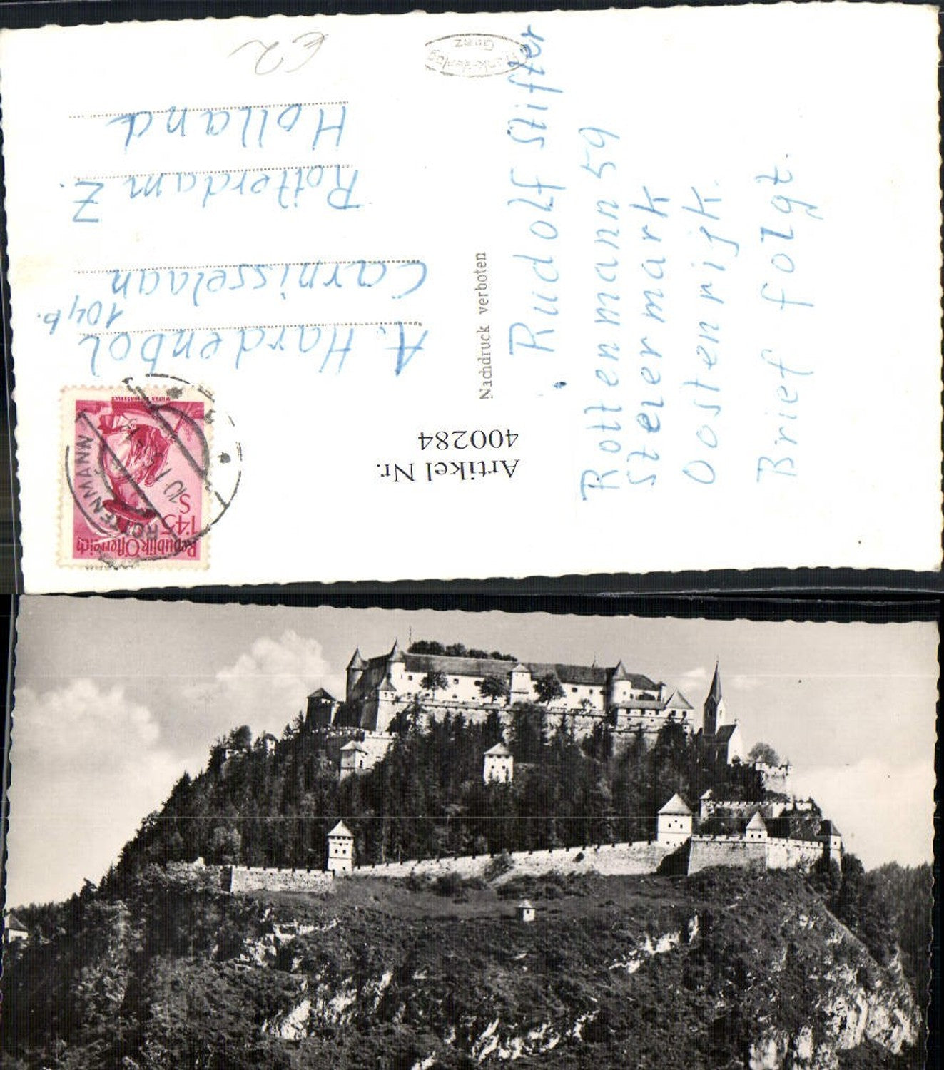 400284,Foto Ak Schloss Hochosterwitz