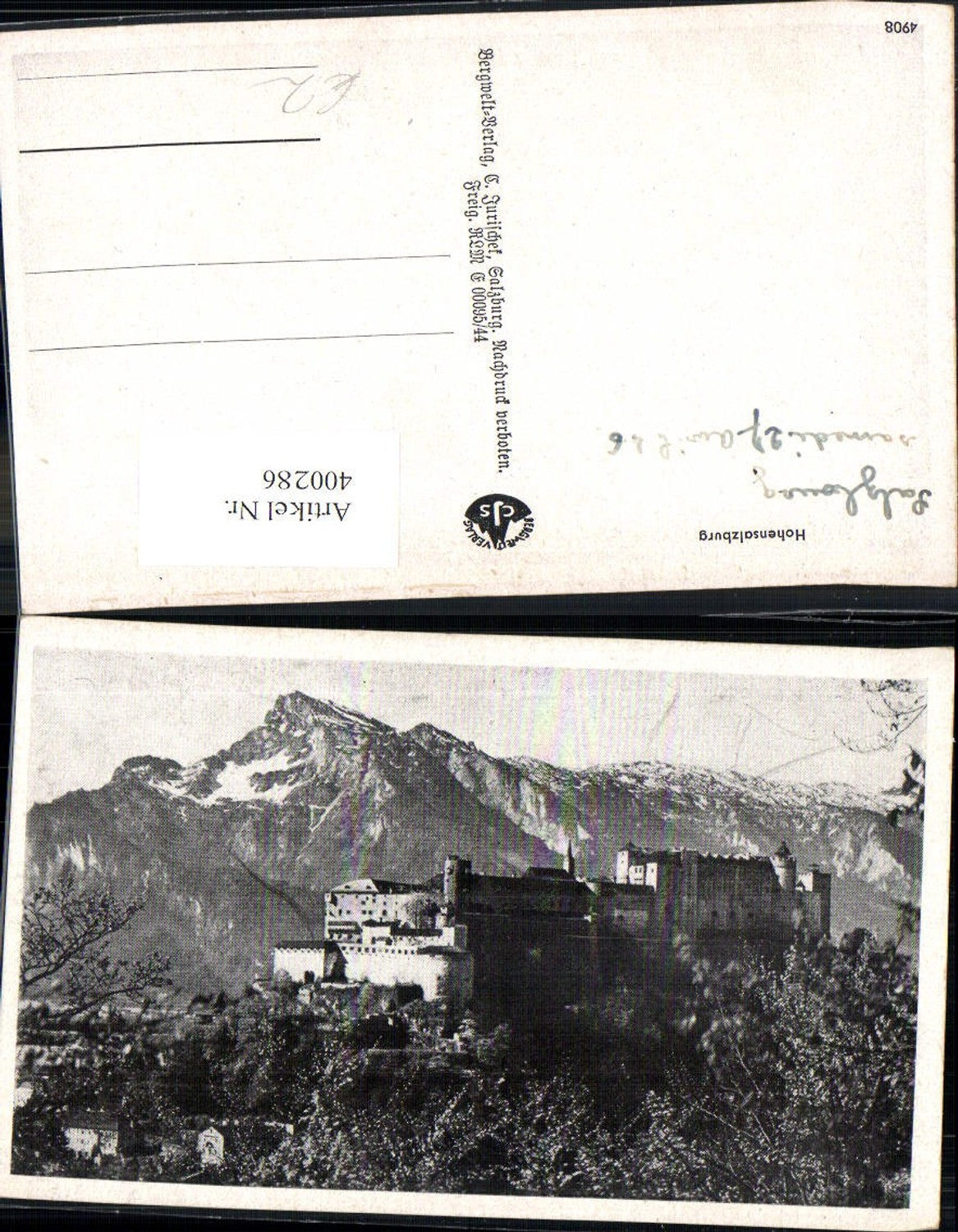 400286,Burg Festung Hohensalzburg Salzburg Bergkulisse