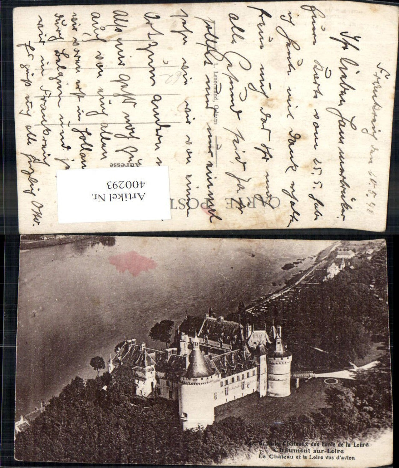 400293,Schloss Les Grands Chateaux des bords de la Loire Chaumont sur Loire