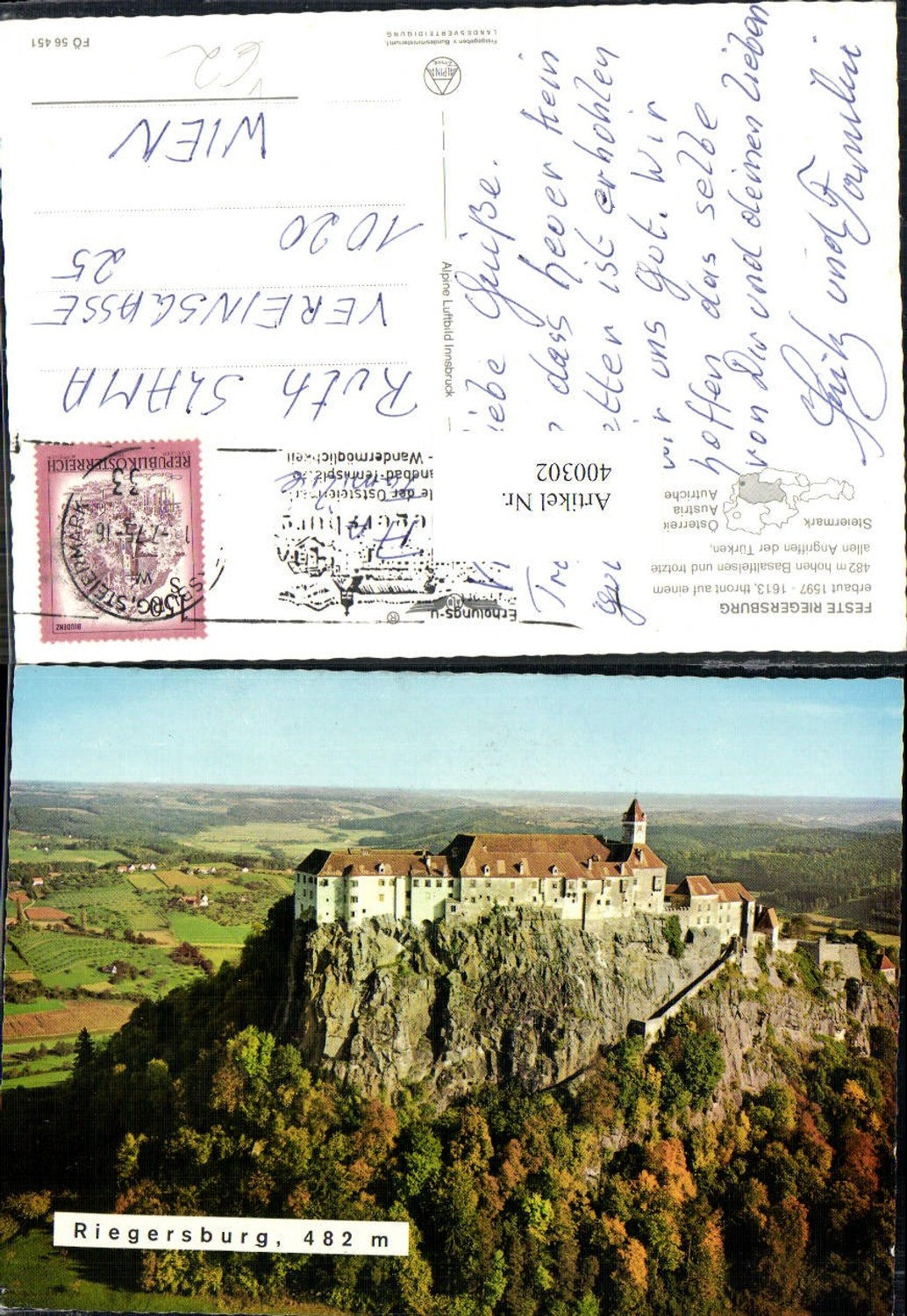 400302,Burg Feste Riegersburg pub Alpina Druck