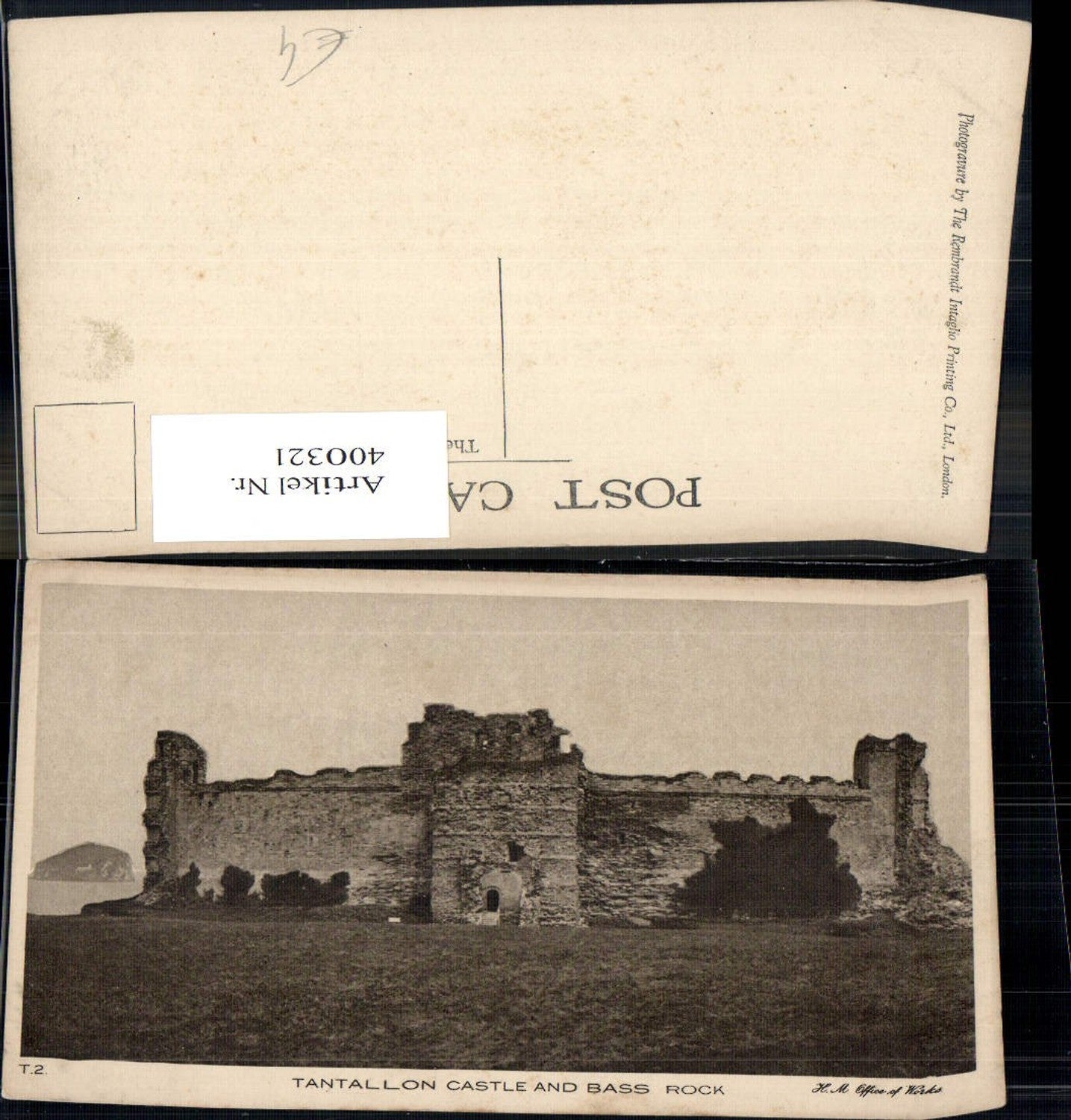 400321,Schloss Tantallon Castle and Bass Rock