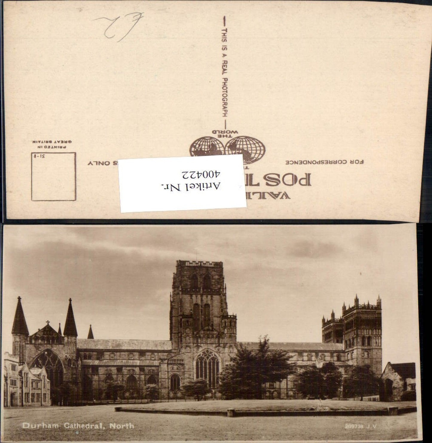 400422,Kirche Durham Cathedral North Front