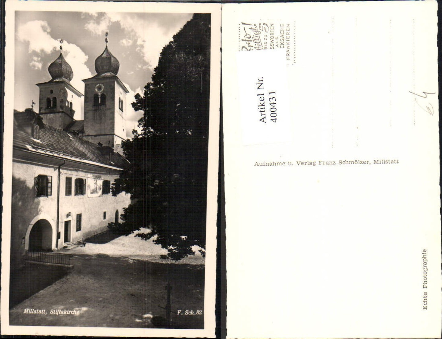 400431,Foto Ak Millstatt Stiftskirche Kirche
