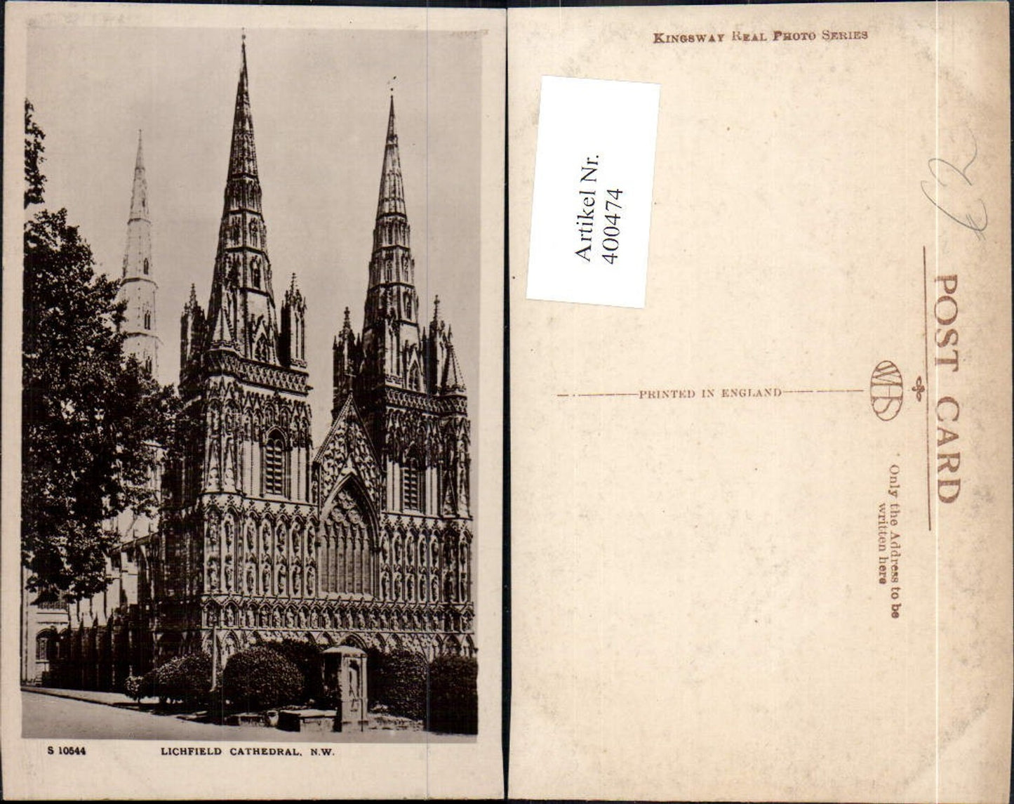 400474,Kirche Lichfield Cathedral N.W.