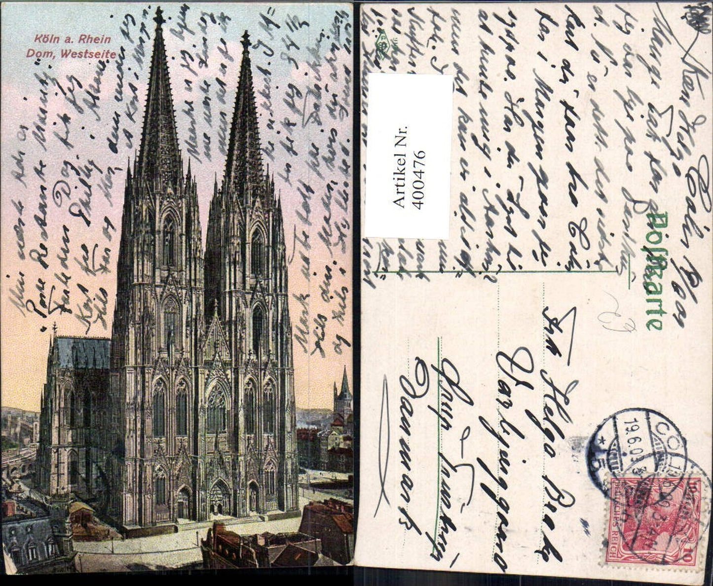 400476,Kirche Köln a. Rhein Dom Westseite