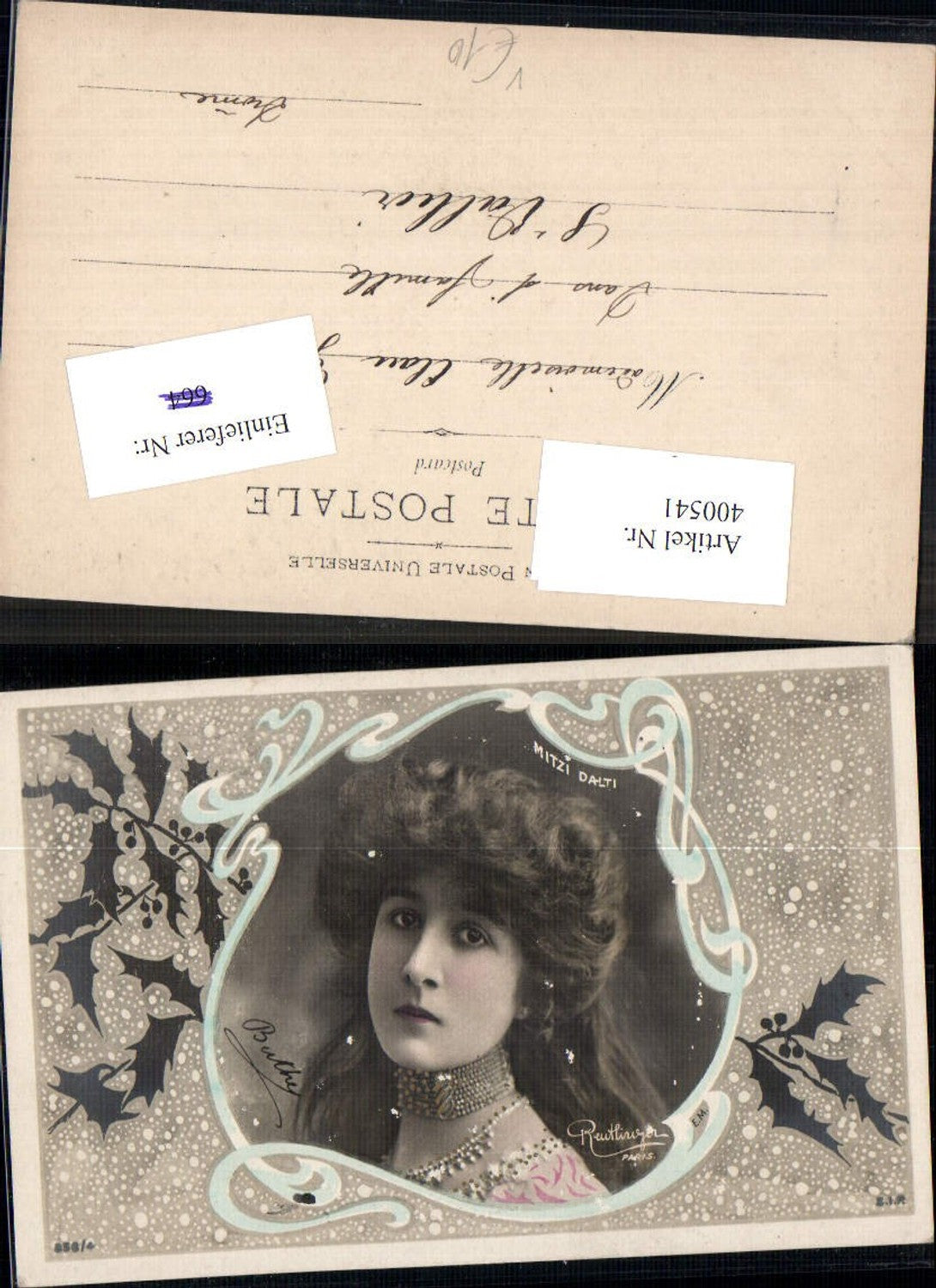 400541,Fotokunst Frau Mitzi Dalti Passepartout pub Reutlinger 956/4