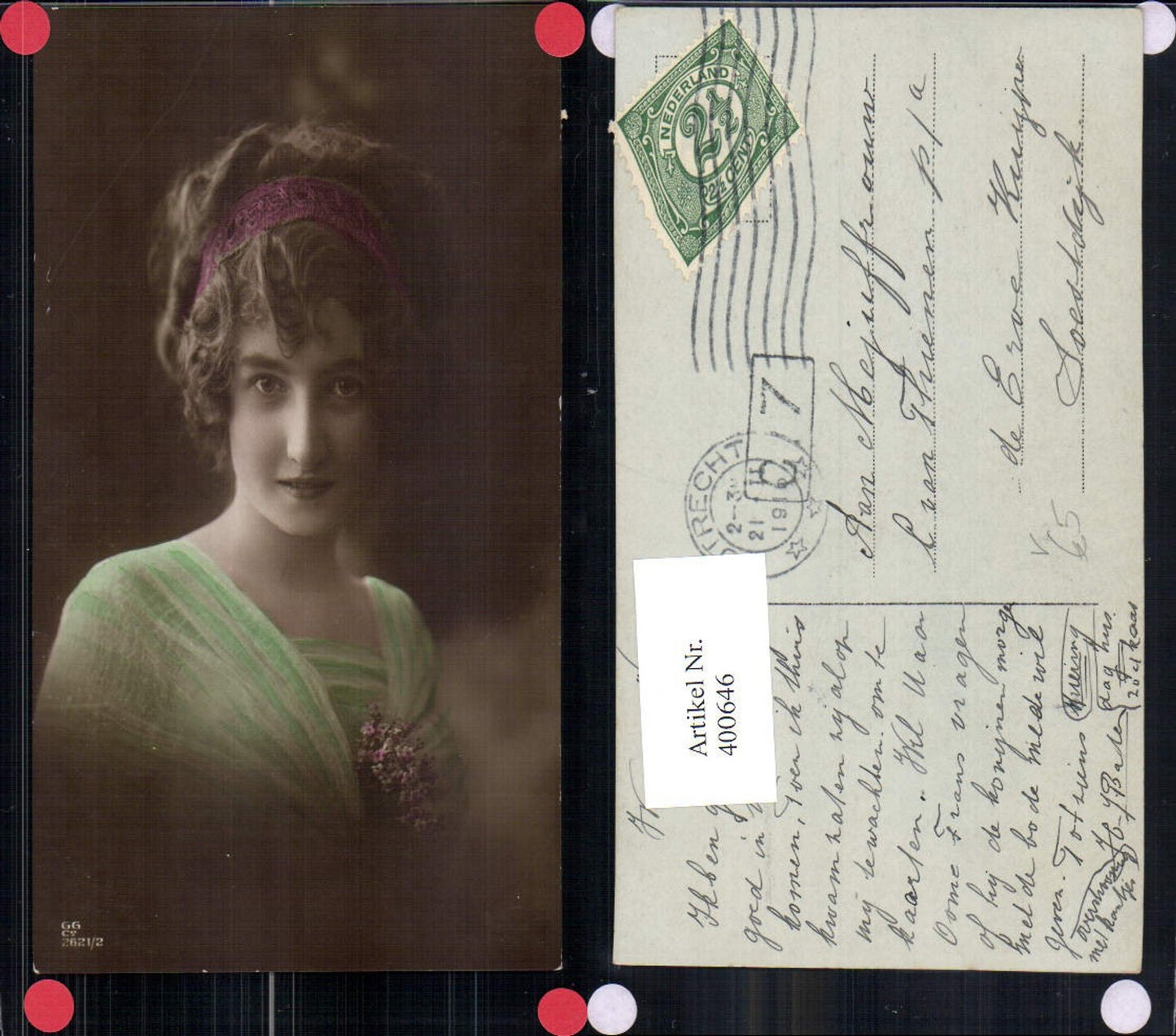 400646,Fotokunst Frau Haarband pub GG Co 2621/2