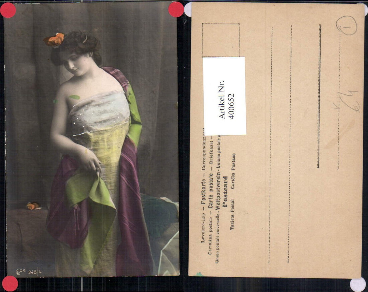 400652,Fotokunst Frau Rose i. Haar pub GL Co 948/4
