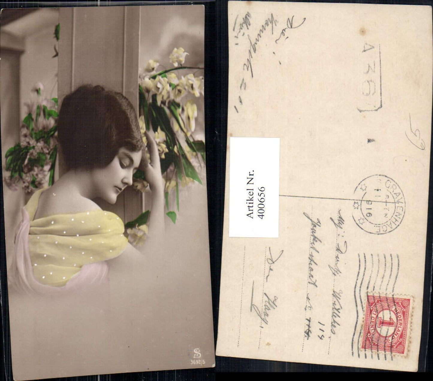 400656,Fotokunst Frau Portrait Blumen
