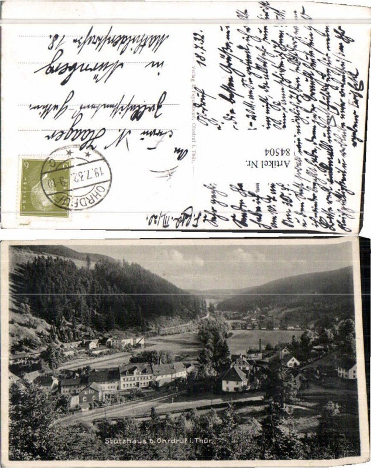 84504,Stutzhaus Luisenthal bei Ohrdruf 1932